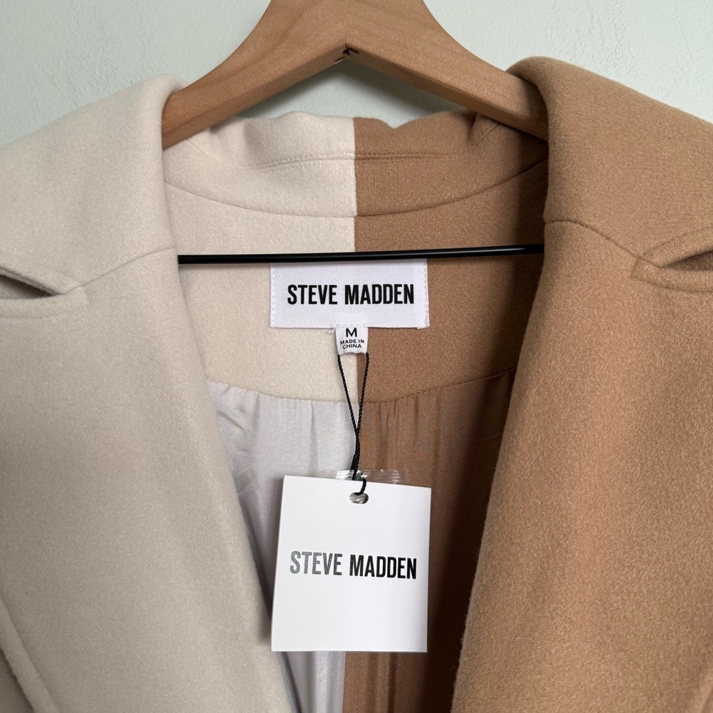 Steve Madden Caroline Colorblock Coat - Picture 5 of 7